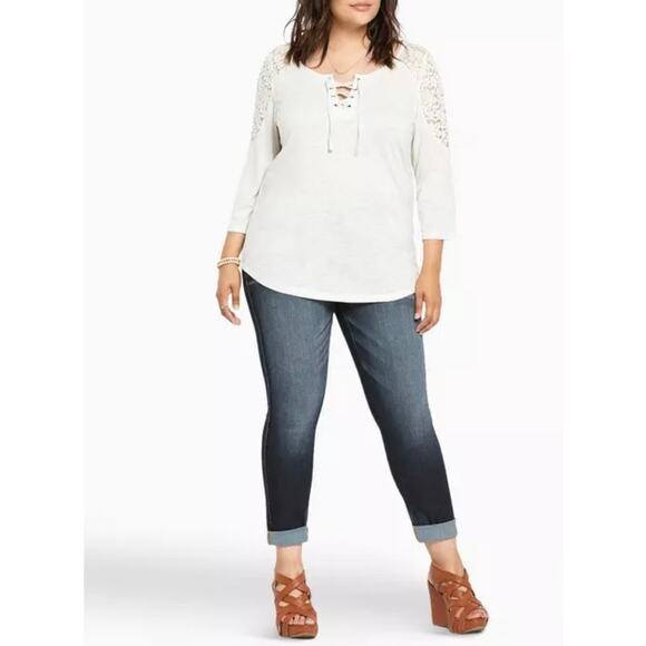 Torrid Luxe Skinny Jean Premium Stretch Denim Dark Wash Size 20R NWT - Picture 1 of 16